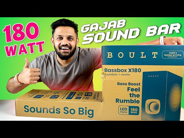 BOULT BASSBOX X180||KILLER SOUNDBAR ⚡️