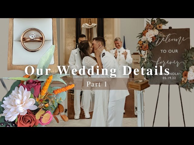 OUR WEDDING DETAILS // Ceremony Details ~ Vows, invites, flowers, rehearsal breakfast, sword arch…