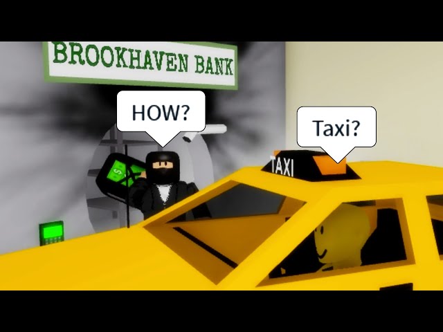 ROBLOX Brookhaven 🏡RP - FUNNY MOMENTS (TAXI 2)