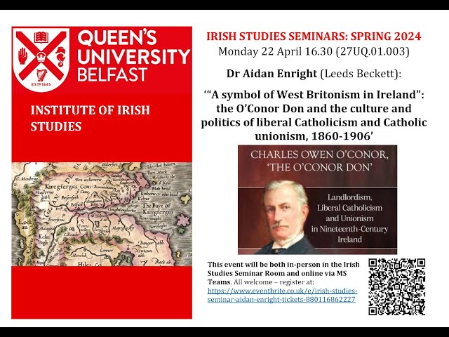 Irish Studies Seminar - Aidan Enright