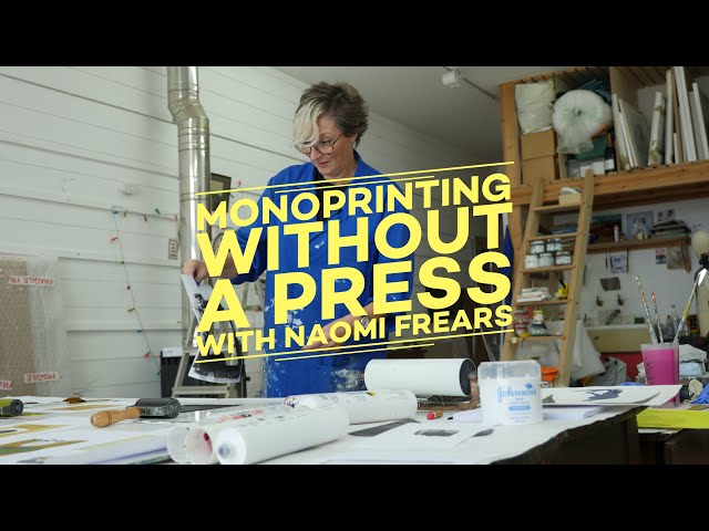 Monoprinting Tutorial with Naomi Frears | Hospital Rooms Digital Art School with Seasalt Cornwall