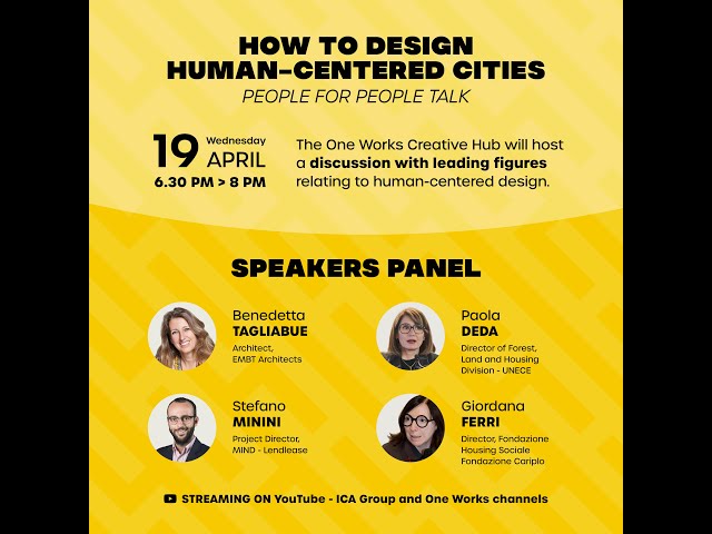 PEOPLE FOR PEOPLE LIVE TALK | How to design human-centered cities