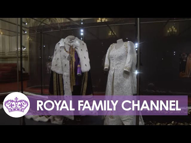 Coronation Exhibition: King & Queen's Royal Robes Go On Display