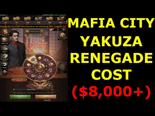 Yakuza Renegade Costs - Mafia City