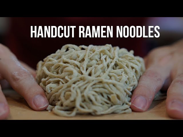 How to Make Ramen Noodles by Hand without a Pasta Machine (Temomi Noodles)