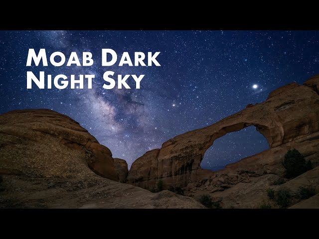 Moab's Dark Night Sky