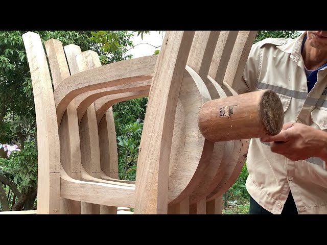 Extremely Breakthrough Woodworking Skills With Perfect Designs // Amazing Wooden Table For Garden
