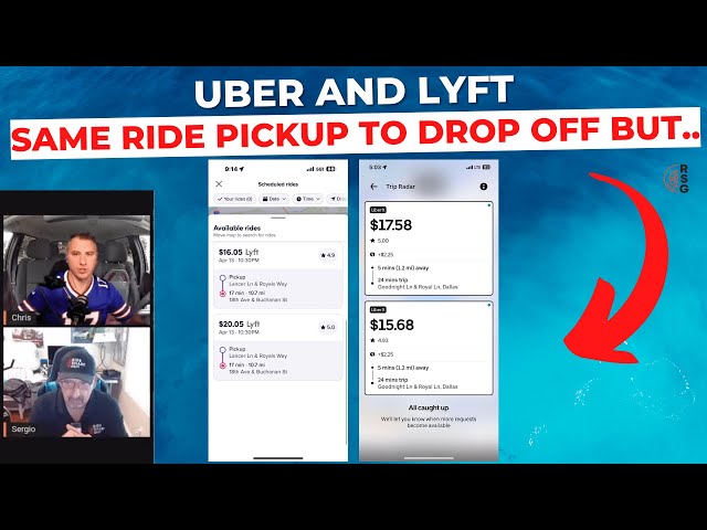 Uber AND Lyft: SAME Ride From Pickup To Drop Off But DIFFERENT Pay