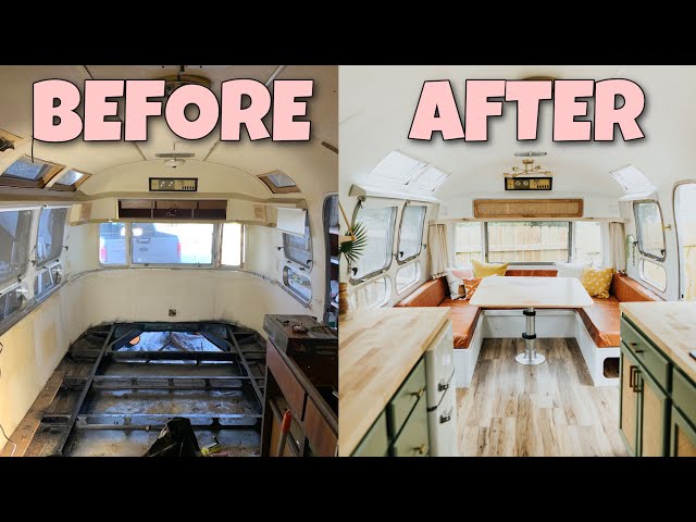 WE FINISHED THE AIRSTREAM! - Before And After Renovation Tour
