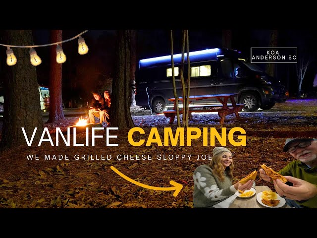 VANLIFE CAMPING We Made SLOPPY JOE GRILLED CHEESE SANDWICHES on A BEAUTIFUL NIGHT!
