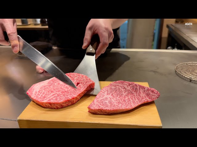 Japan's Richest Steaks - handled by Rare Teppanyaki Chef