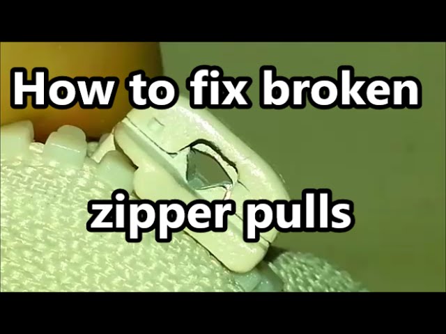 How to fix a zipper pull