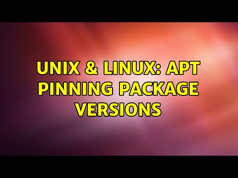 Unix & Linux: apt pinning package versions
