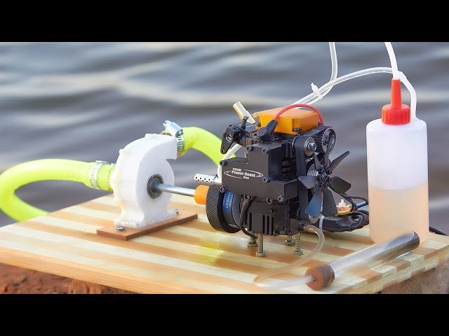How to Make a Nitro Engine Water Pump at Home | Toyan Fs100