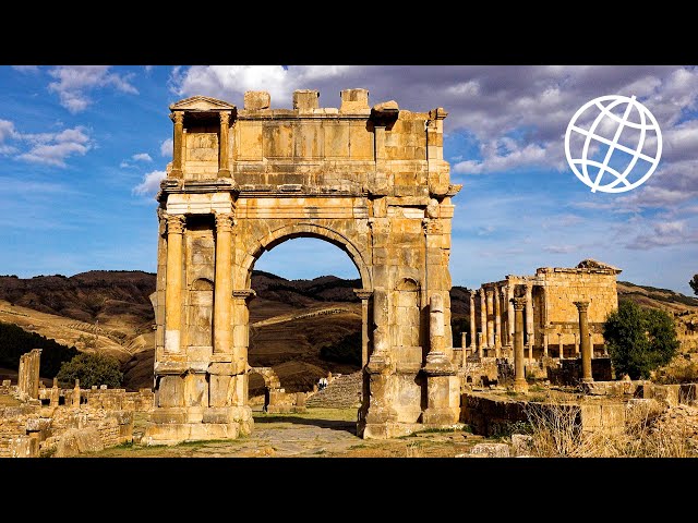 Roman Ruins in Algeria: Timgad, Djémila, Tiddis, Tipasa, Cherchell  [Amazing Places 4K]