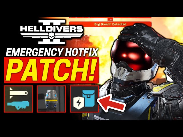 Helldivers 2 EMERGENCY HOTFIX! Weapon and Enemy Balance Update!