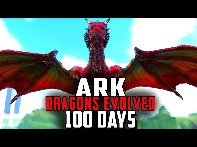 I Spent 100 Days in Arks Dragons Mods!