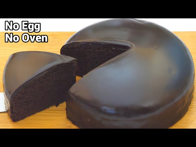 Soft chocolate cake without eggs, without oven and mixer