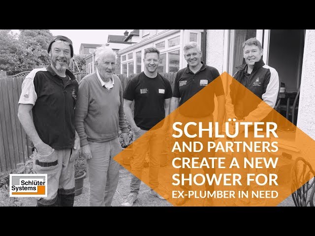 Schlüter and Partners Create a New Shower for Ex-Plumber in Need
