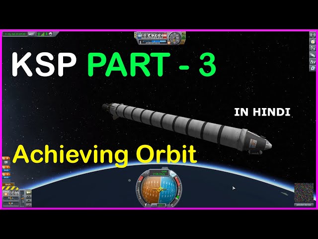HOW TO GET INTO THE ORBIT IN KSP | KERBAL SPACE PROGRAM(KSP) TUTORIAL IN HINDI FOR BEGINNERS PART 3