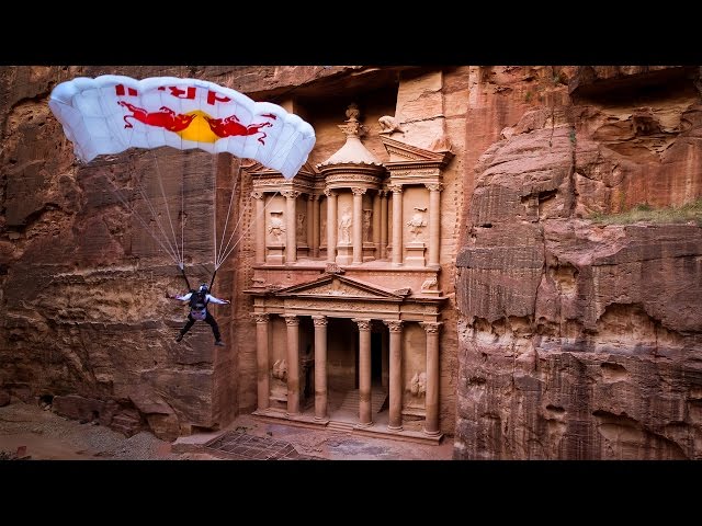 BASE Jump From A World Wonder: The Lost City of Petra | Miles Daisher