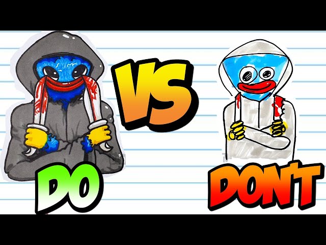Huggy Wuggy And More | Compilation DO's & DONT's | New Drawings