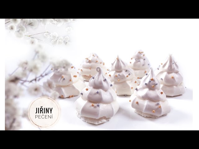 Sněhové cukroví - vánoční stromeček - pusinky @jirinypeceni