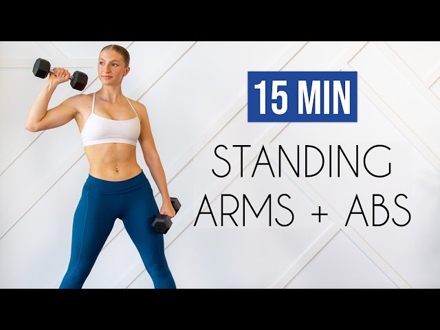 15 MIN STANDING ARMS & ABS (No Repeats, No Crunches, No Planks)