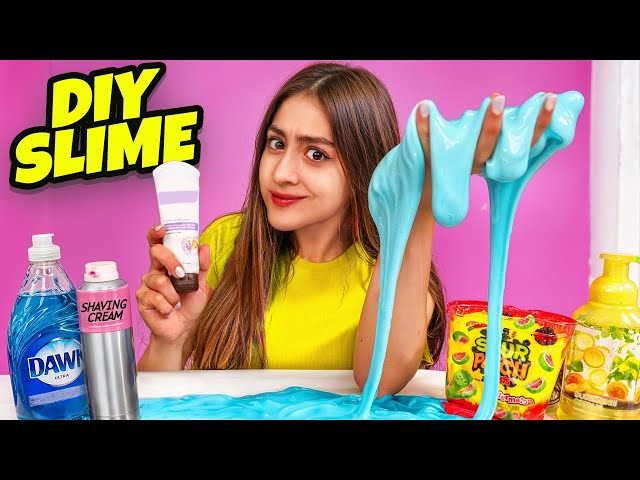 Making SLIME using ONLY household ingredients!
