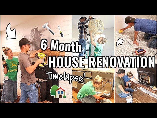 RENOVATION HOUSE 6 MONTH TIME-LAPSE!!🏠 MAJOR RENOVATION OF OUR ARIZONA FIXER UPPER Special Episode