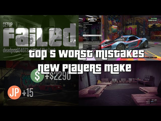 GTA Online Top 5 Worst Mistakes New Players Make