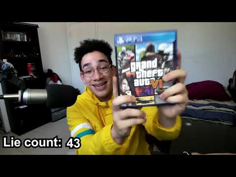Sernanado "Unboxing GTA VI" except every time he lies the speed increases by 1%.