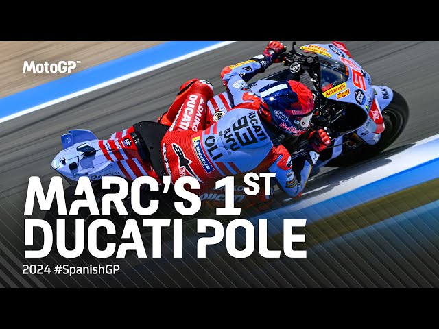 Marc's 93rd pole position & the first one with Ducati! ✨ | 2024 #SpanishGP