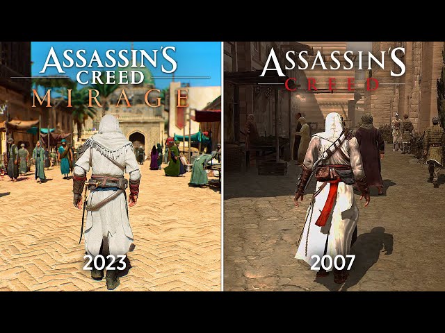 Assassin's Creed Mirage vs Assassin's Creed 1 - Physics and Details Comparison