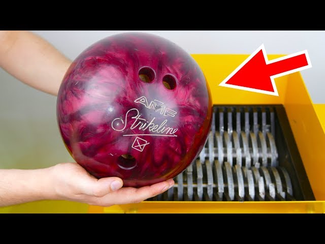 WHAT HAPPENS IF YOU DROP BOWLING BALL INTO THE SHREDDING MACHINE?