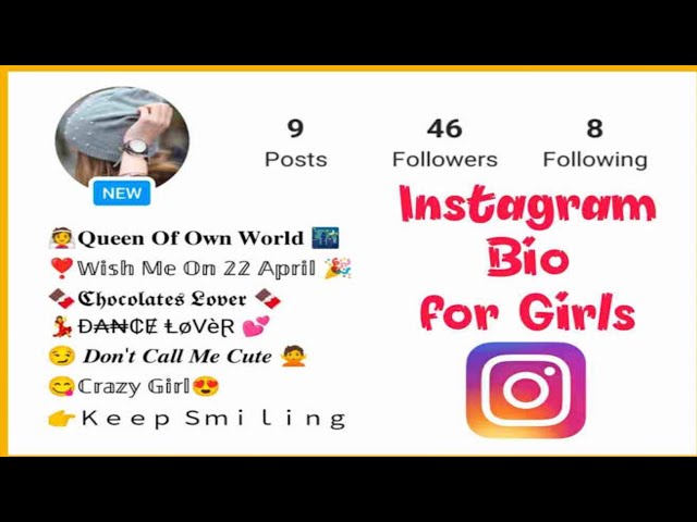 instagram bio me kya likhe girl | best instagram bio ideas for girls |