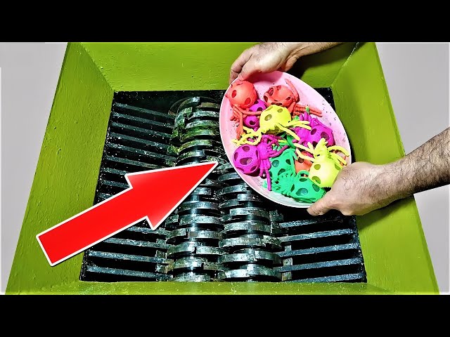 Crushing Hard and Soft Things with Shredder Machine #entertainment