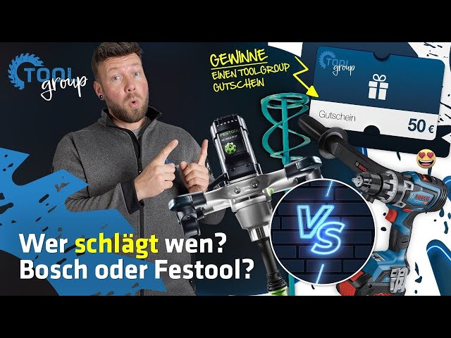 Welches Rührgerät ist stärker? Der Bosch GSR 18V-150C oder Festool MC 1600/2 RE EF HS3R?|| ToolGroup