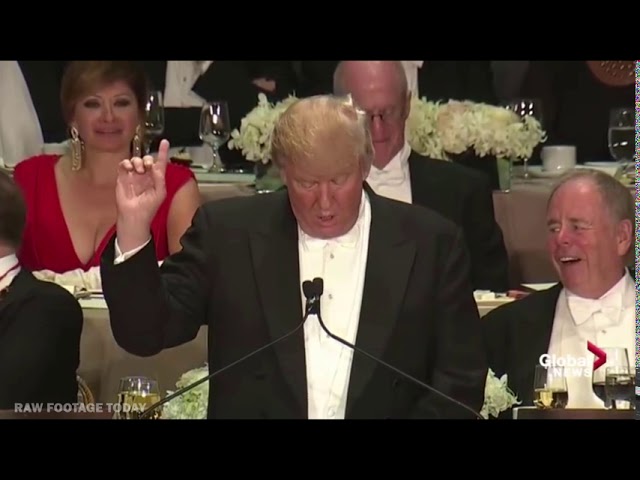 Donald Trump roasts Hillary Clinton at the Al Smith Charity Dinner 2016, full monologue