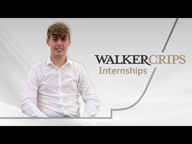 Careers at Walker Crips: George Smart's Placement Year