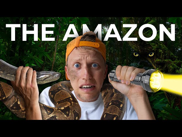 I Survived 24 HOURS in The Amazon Jungle!