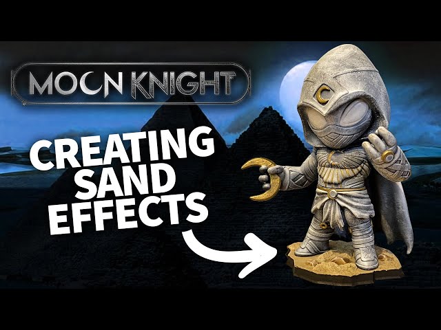 How to Paint Moon Knight Chibi & Create a Sand Effect