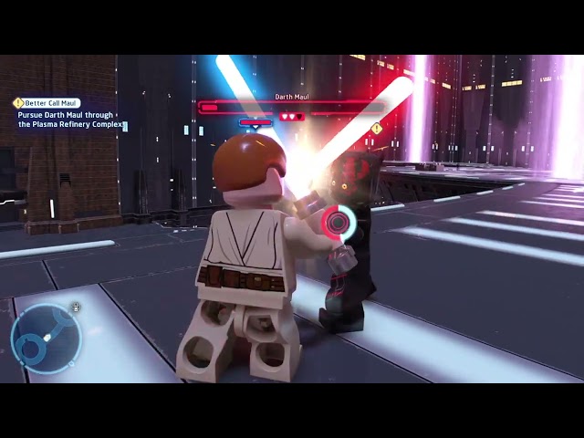 LEGO® Star Wars™: The Skywalker Saga fighting Darth maul as ankian skywalker