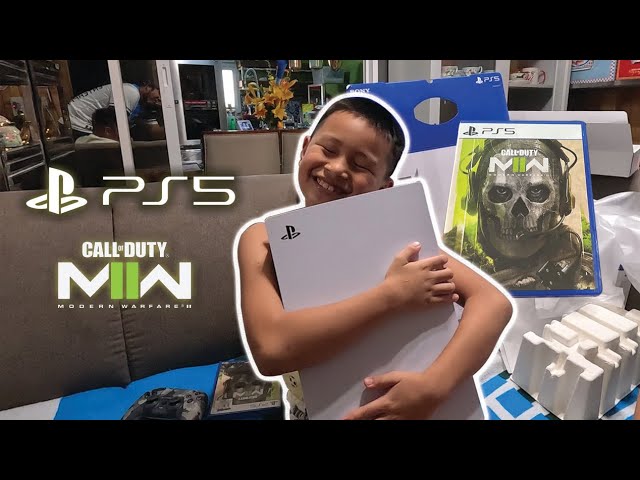 FINALLY GOT MY SON'S DREAM PS5 CALL OF DUTY MWll BUNDLE | UNBOXING