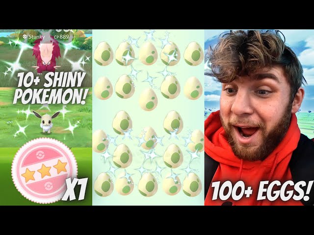 ✨I Hatched Over 100 Shiny Boosted Eggs Hatched This Shiny! 100 IV Hatch & 10 Shiny Pokemon Caught!✨