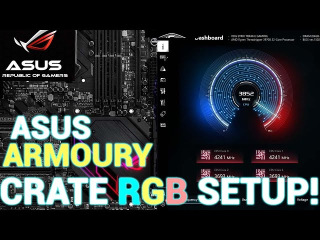 How to Setup ASUS Armoury Crate RGB! ASUS Armoury Crate Installation!