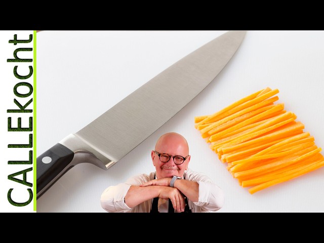 Messer Techniken um perfekte Julienne, Brunoise & Stifte zu schneiden