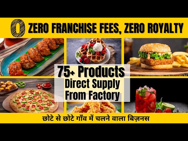 Best Food franchise 2023, Zero Franchise Fees, 75+ Products