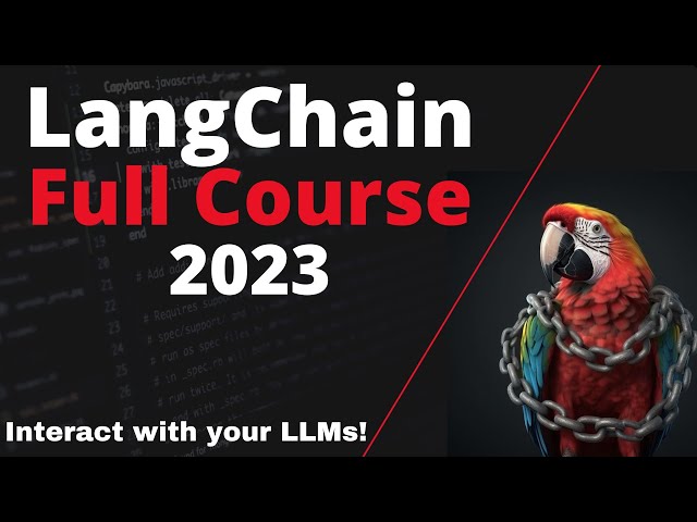 LangChain 🦜️ - COMPLETE TUTORIAL - Basics to advanced concept!