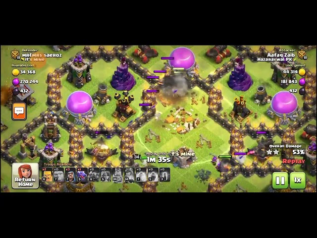 3 Star attack Won 32 trophies in single attack | Clash of Clans